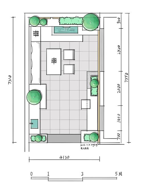 30平米小花園平面設(shè)計(jì)方案